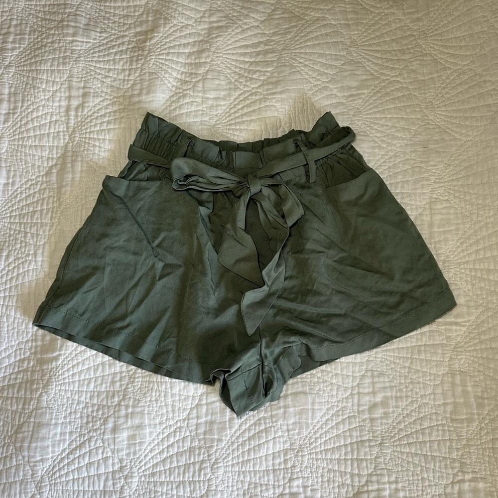 Forever 21 Flowy Tie-Waist Shorts